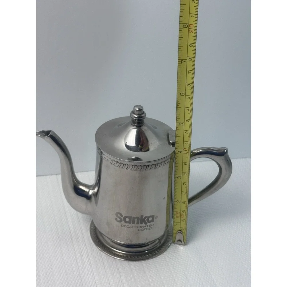 Vtg Brandware BC-10 18-8 Stainless Sanka Decaf Coffee Creamer Server Pitcher